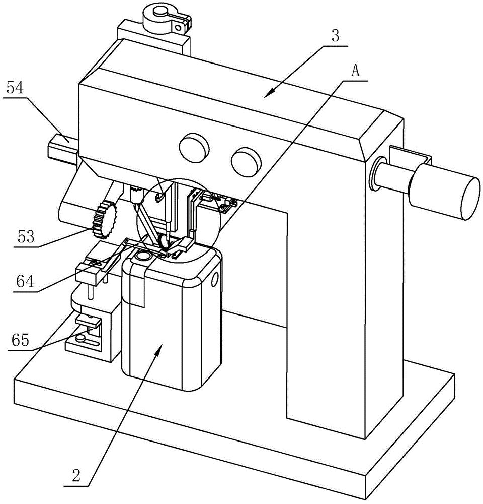 一种用于将拉链缝制到鞋帮上的自动罗拉车