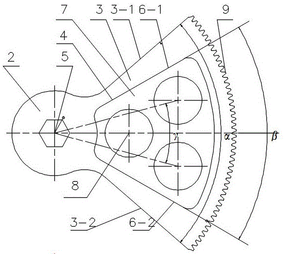 扇形齿轮机构运动简图图片