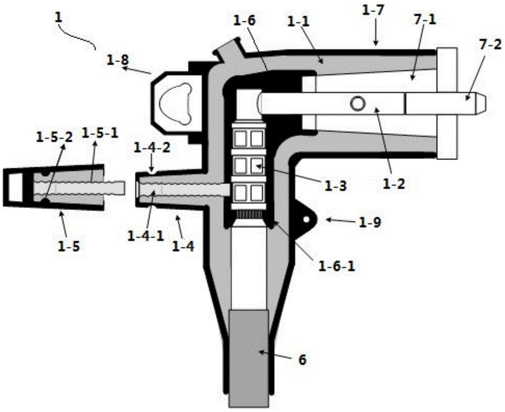 电力电缆带电修复专用肘型接头及修复装置