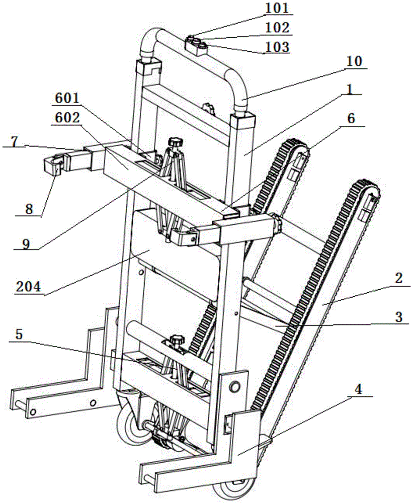 电动爬楼机原理结构图图片