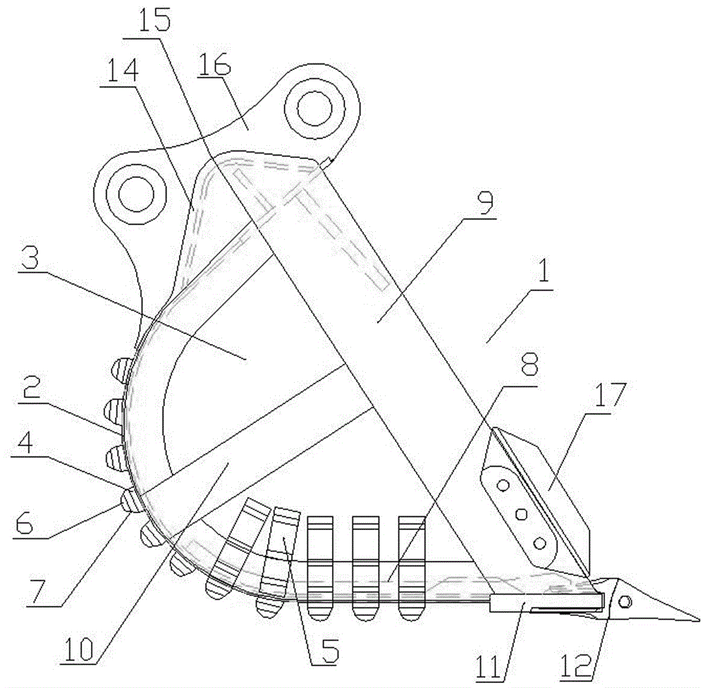 cn209457062u_一种带有破碎功能的加强土方工程铲斗有效