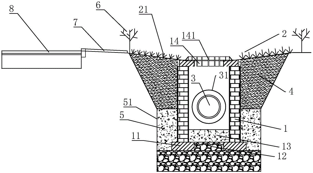 一种雨水生态渗水井