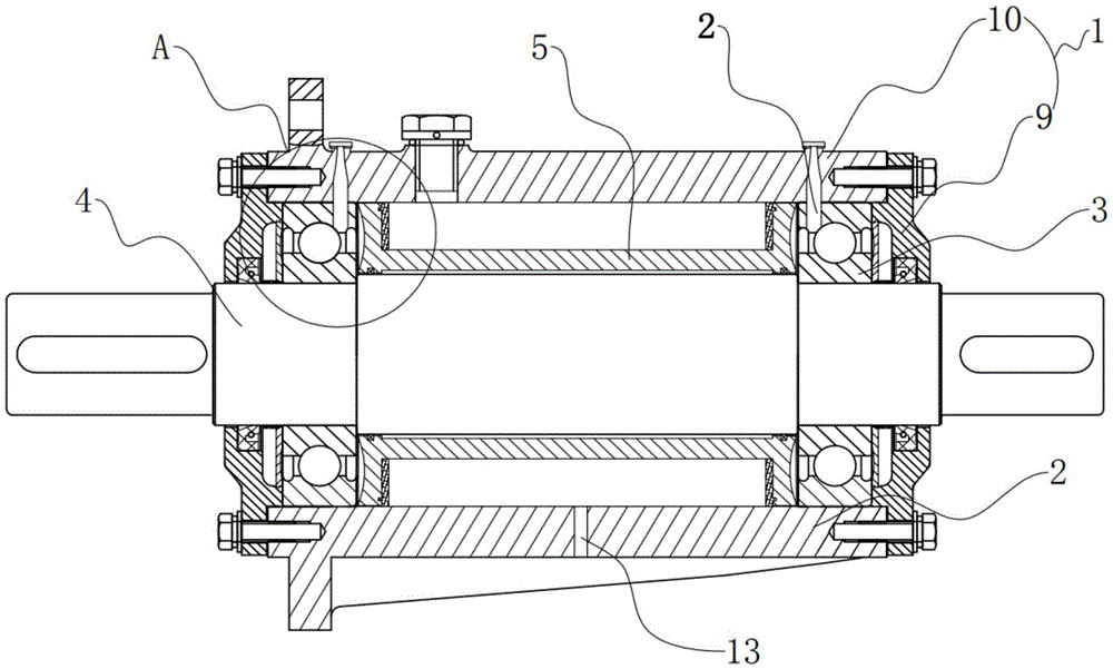 一种环卫车的风机轴承座
