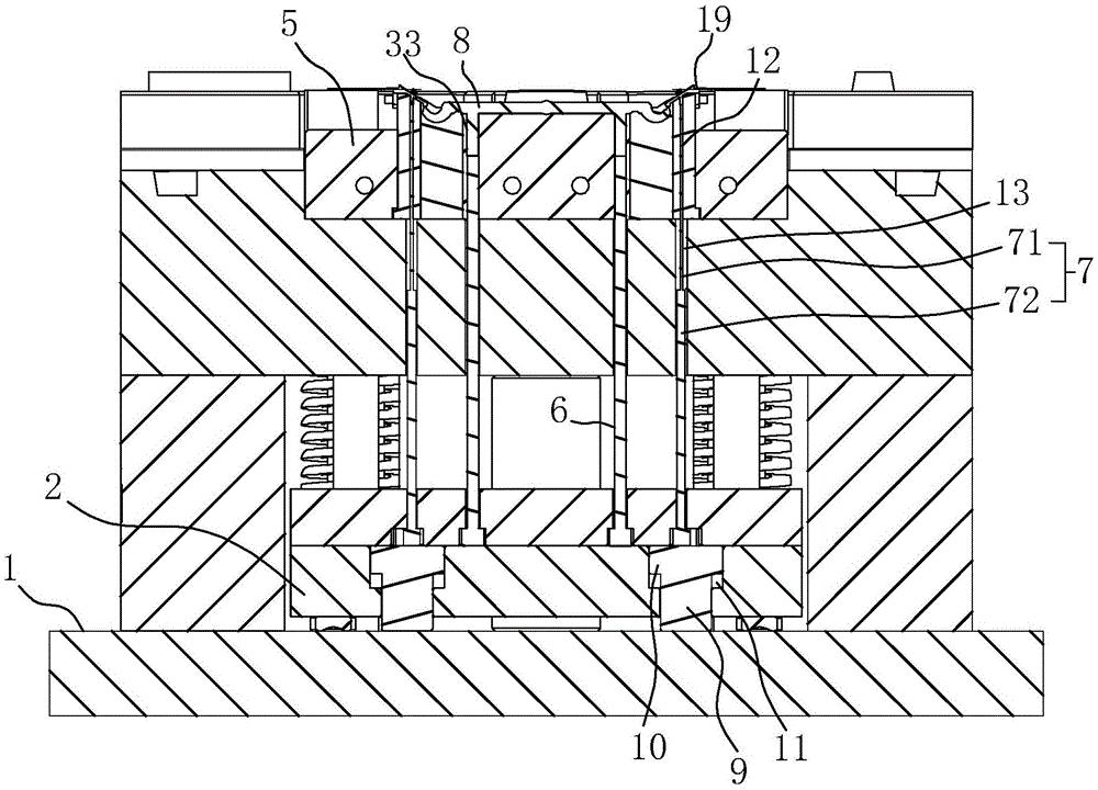 cn209466600u_注塑模具顶针延时顶出结构有效