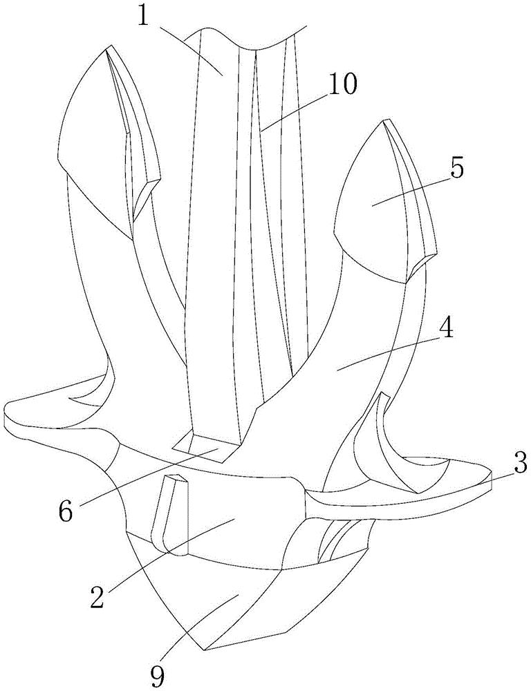 一种船舶用a型霍尔锚锚干上端强化结构
