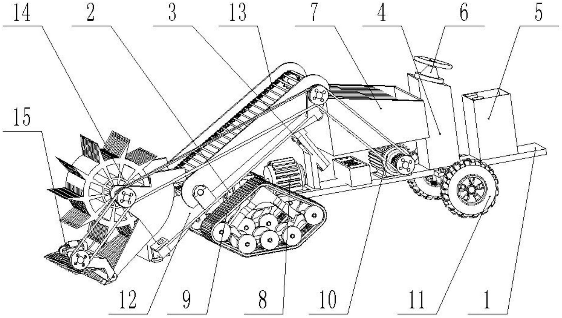 洋马85收割机结构图图片