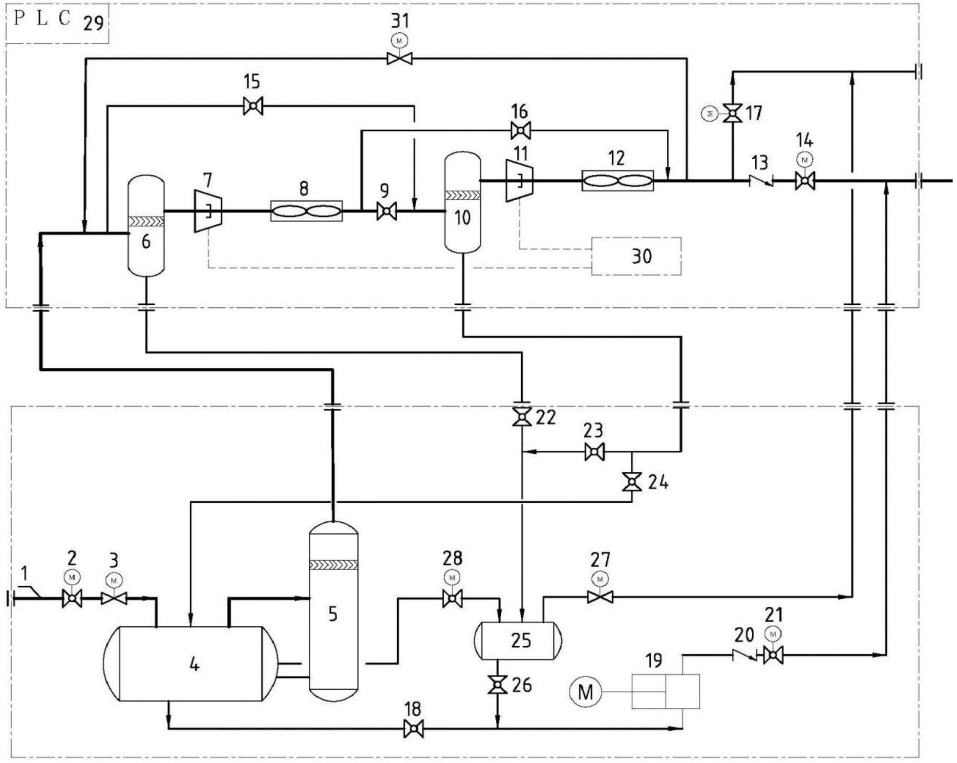 压缩机油路系统流程图图片