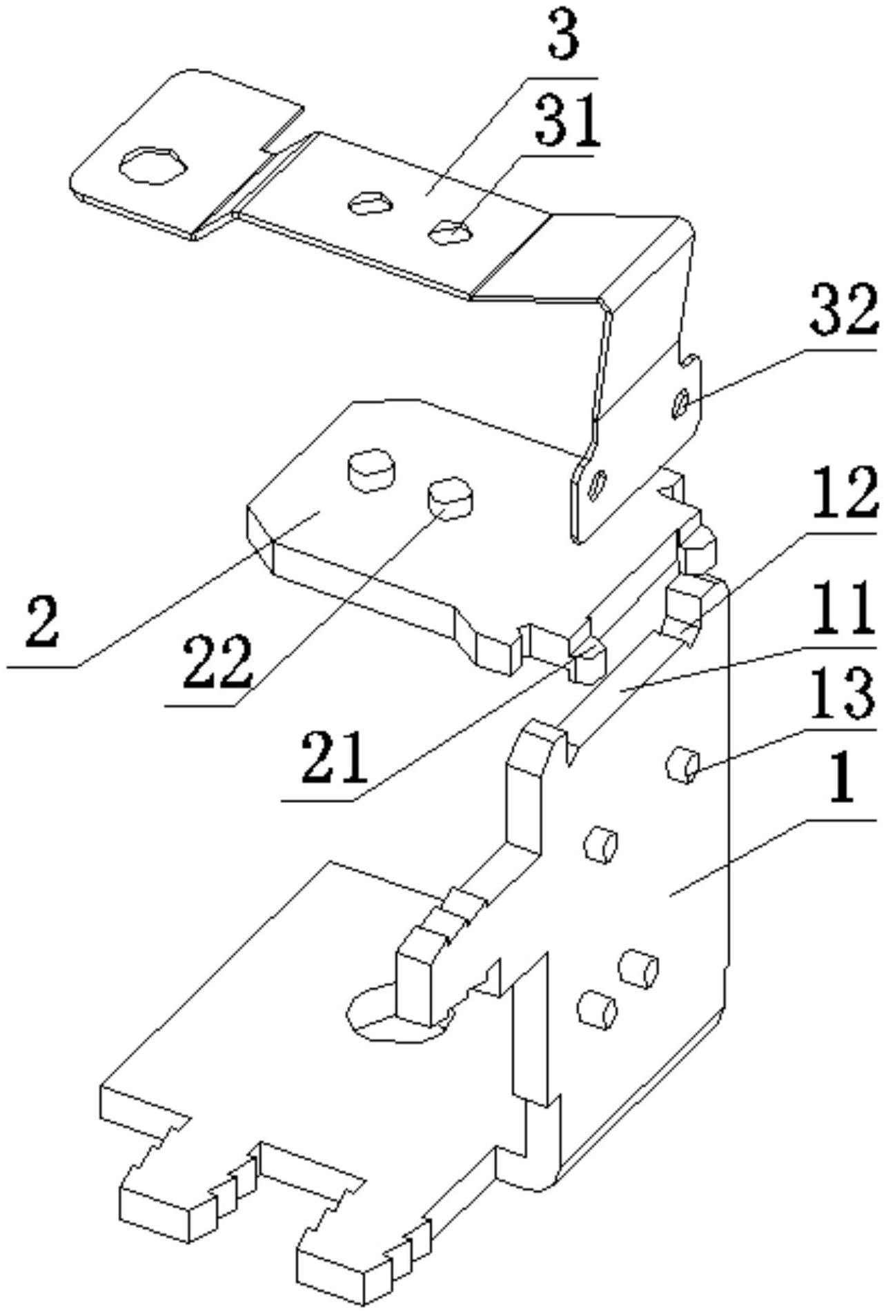 cn209487432u_一种继电器轭铁与衔铁的连接结构有效