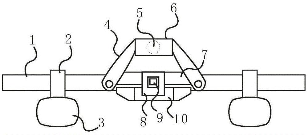 本实用新型涉及一种折叠式电动车车把,包括连接部,车把杆,固定组件