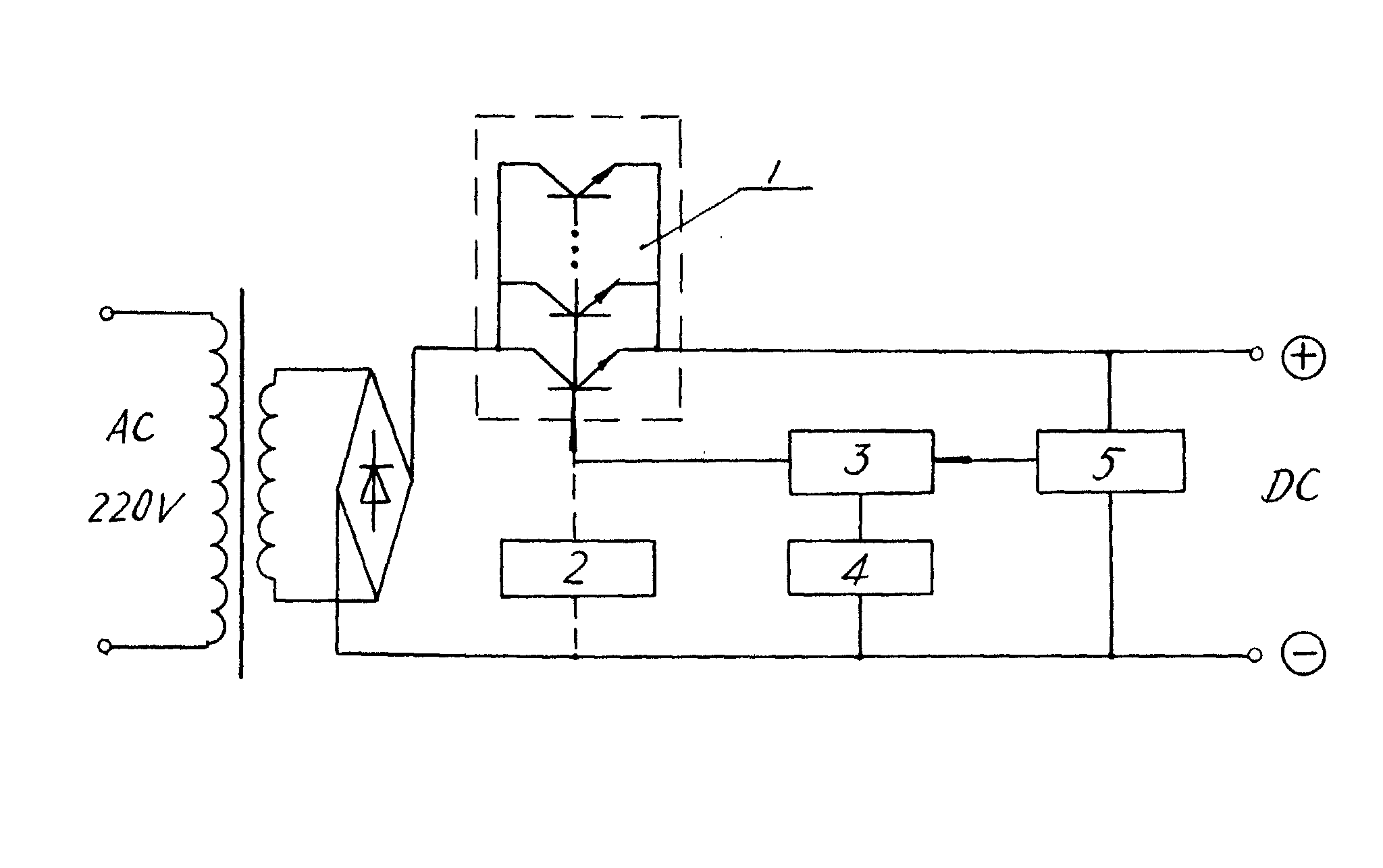 線性處理控制可控硅的直流穩壓電源