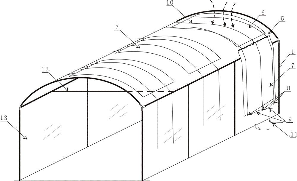 一种易于光照控制的羊肚菌栽培大棚