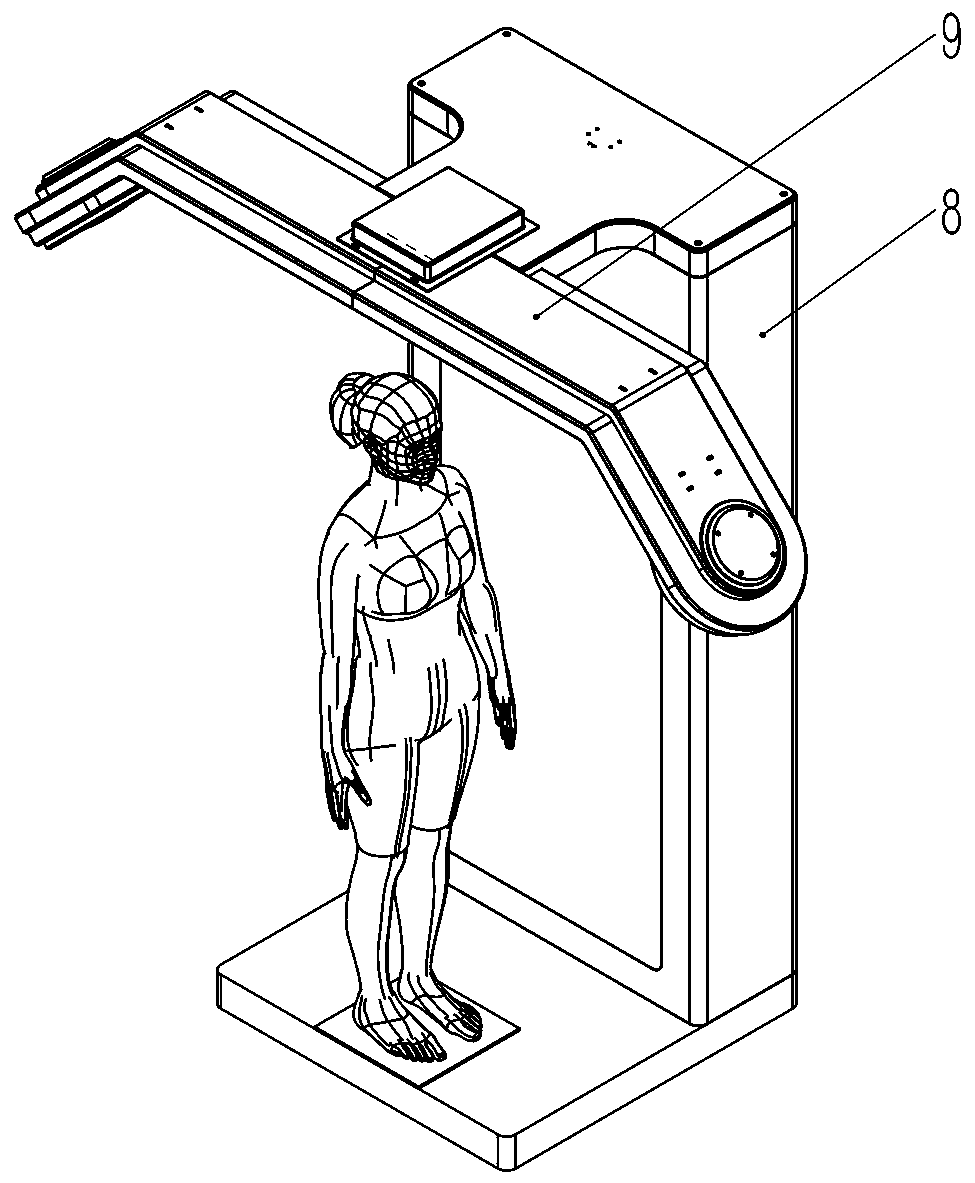 一种主动式太赫兹安检装置