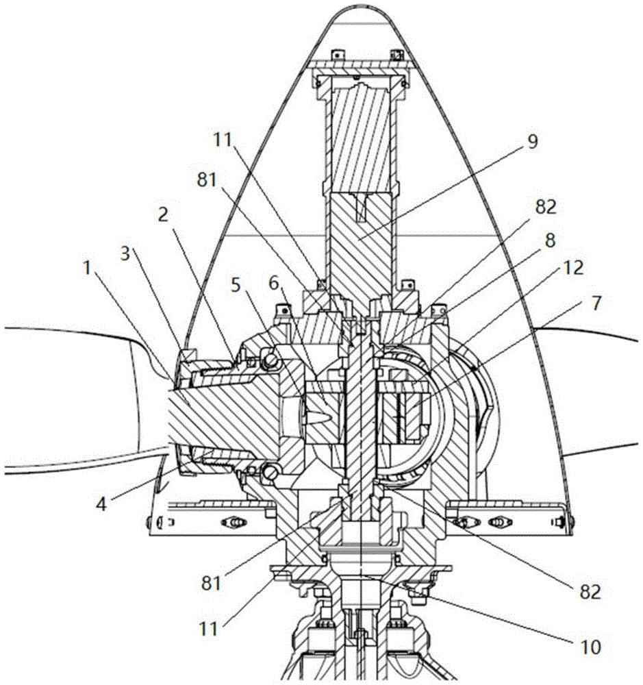 一种无人机变距螺旋桨以及桨叶连接机构