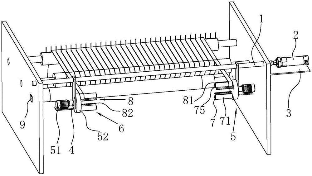 轮转型胶带边料收卷装置