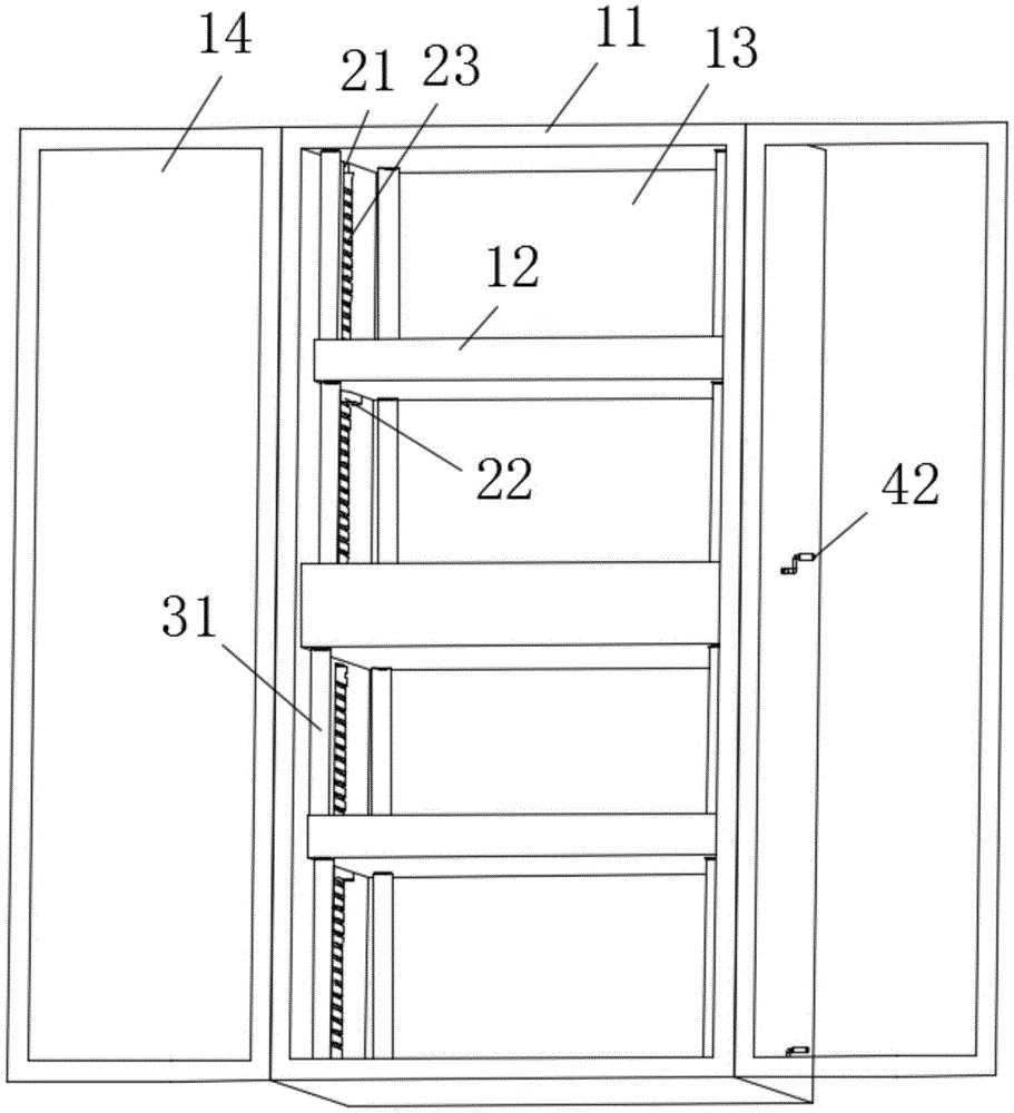 一种用于厨房的金属储物柜