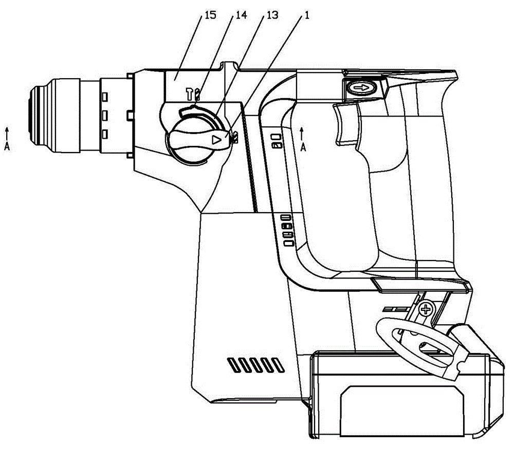 电锤结构图图片