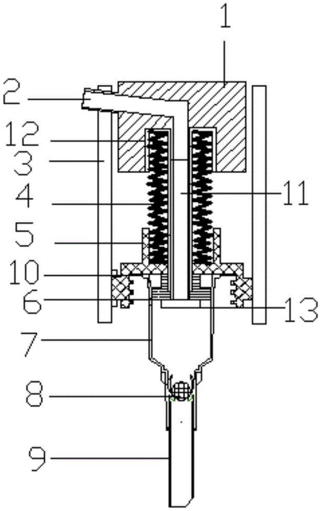cn209601171u_一种节能环保定量型洗衣液泵头有效