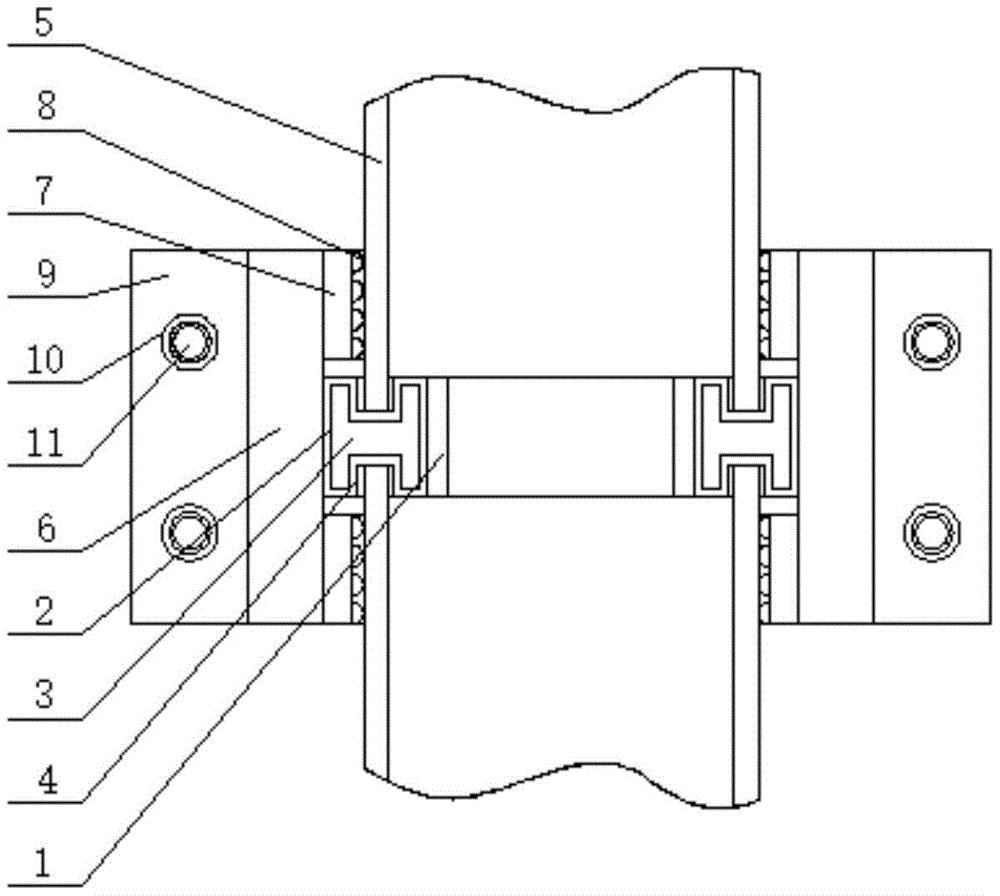 一种高层建筑施工排水管道连接结构