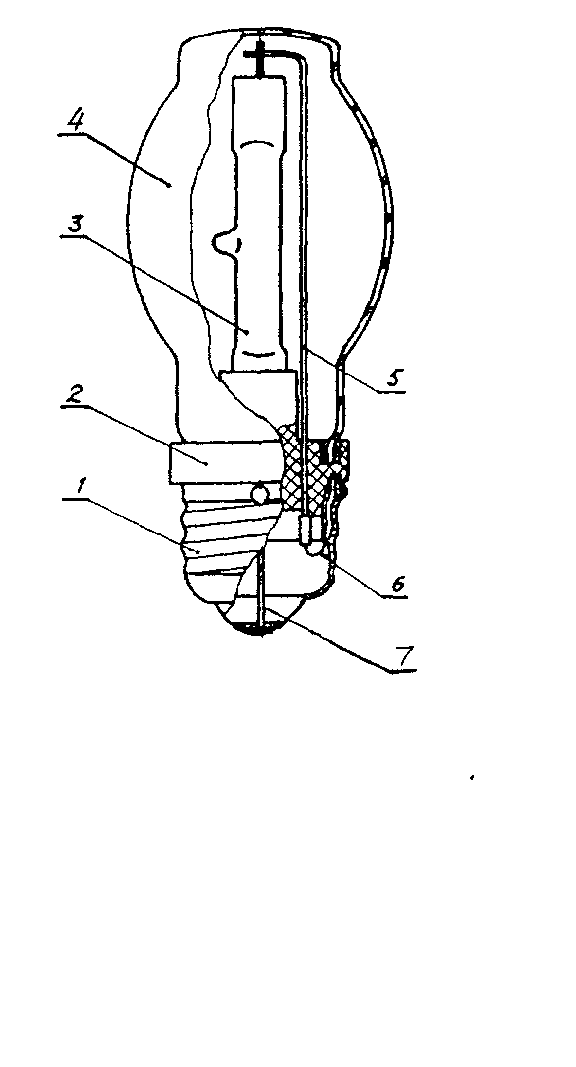 电灯泡结构示意图图片