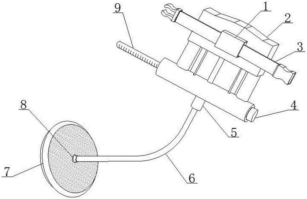 一种便携的胎头真空吸引固定器