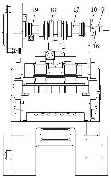 一种龙门型精密高速冲床曲轴进油机构