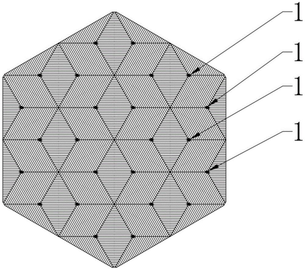 正六边形mwt太阳能电池正面电极结构
