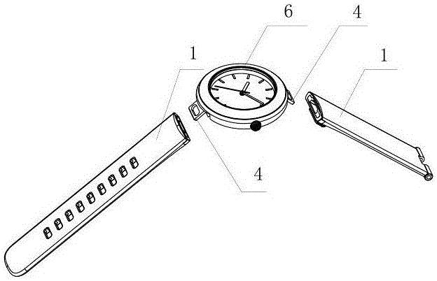 cn209660623u_一种磁吸式表带表壳连接结构