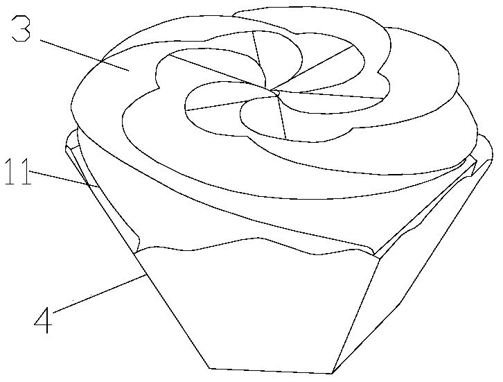 一种杯子形蛋糕包装盒