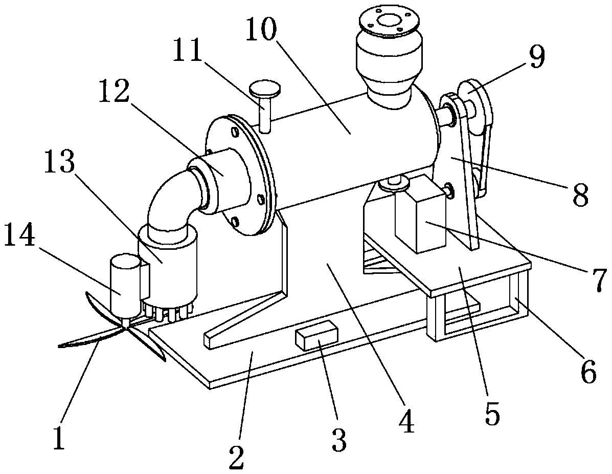 微生物饲料生产用物料挤压成型装置