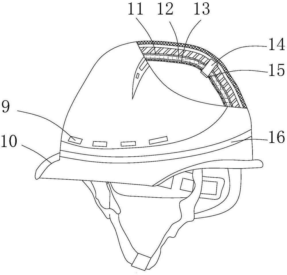 cn209749917u_一种土木工程施工工地用防暑安全帽有效