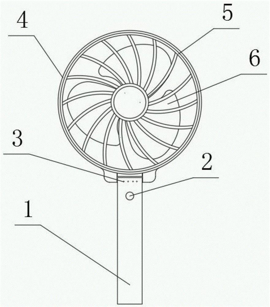 手持小风扇原理图图片