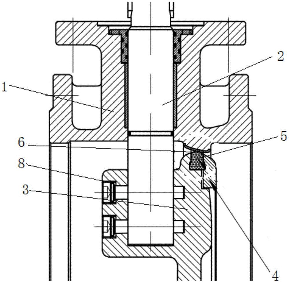 双偏心蝶阀阀体密封面
