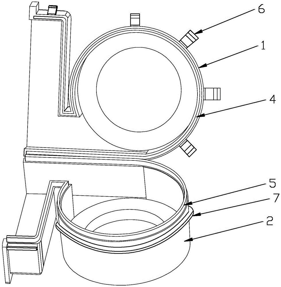 cn209763452u_一种便于拆装的空调蜗壳有效
