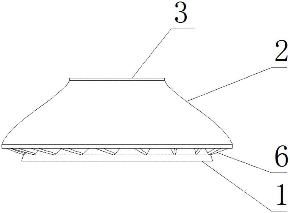 一种双层结构的流线型叶轮铸件
