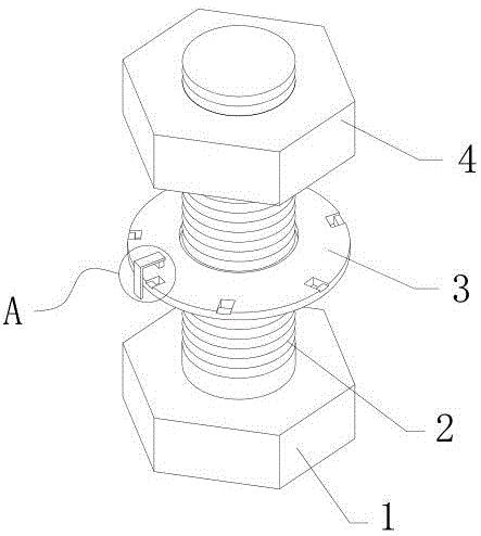 一种防转止退弹簧垫圈