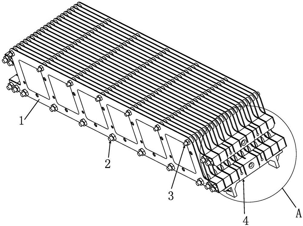 一种具有三角形卡点的石墨舟