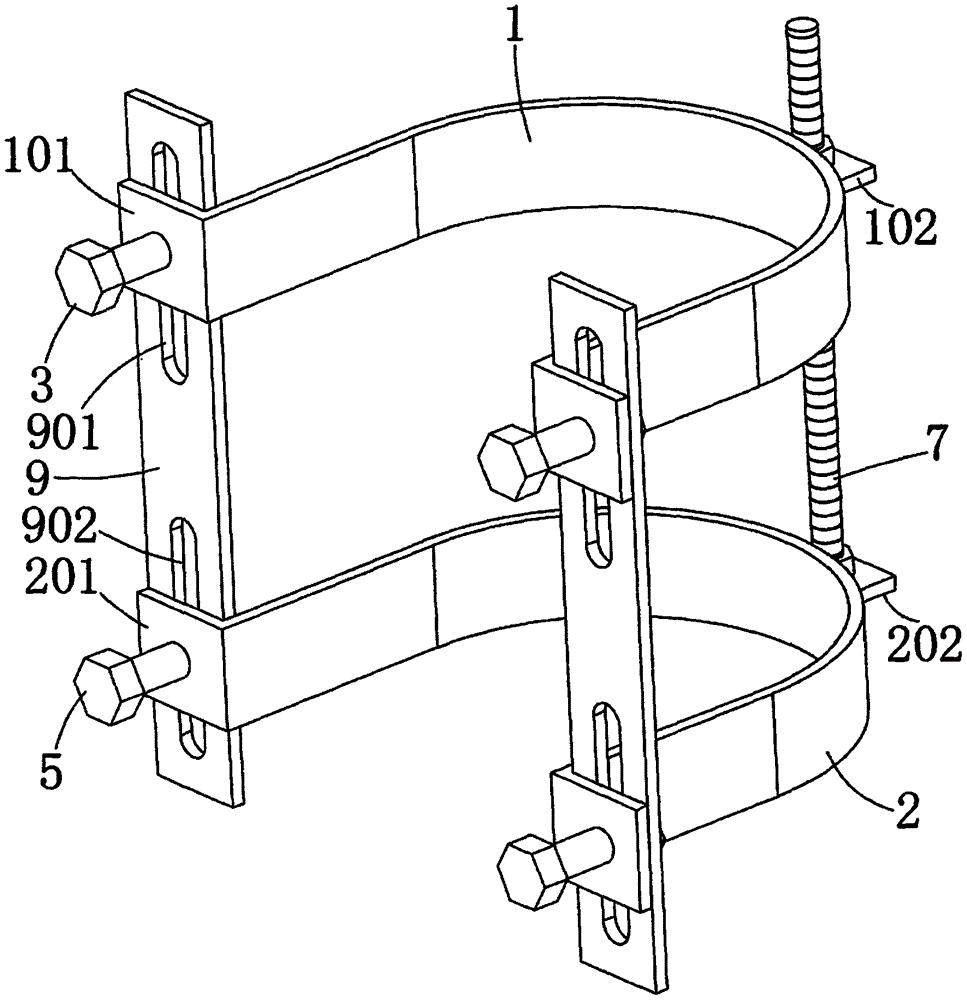 cn209800442u_一种高强度抱箍有效