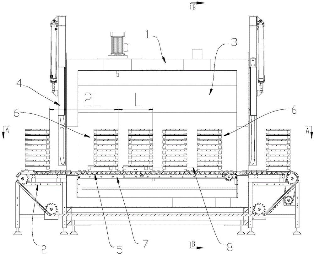 一种步进式多工位隧道炉