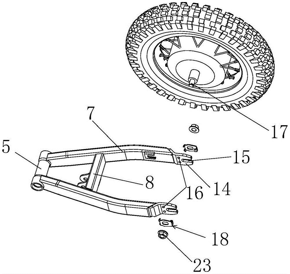 cn209814189u_越野摩托车车轮安装结构有效