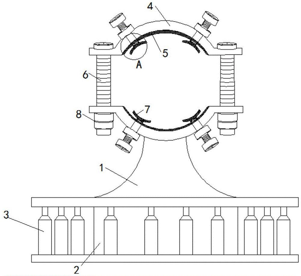 cn209856623u_一种新型管件滑动支座有效
