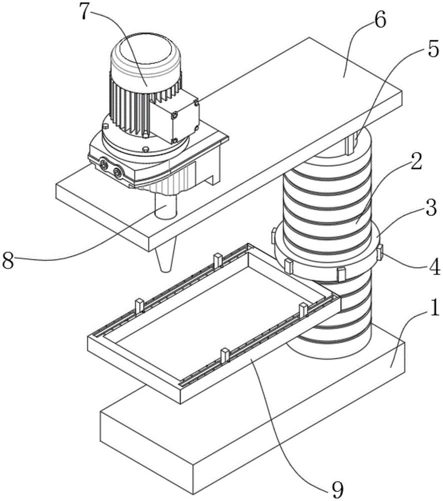 一种带工作台升降和角度调节的台钻