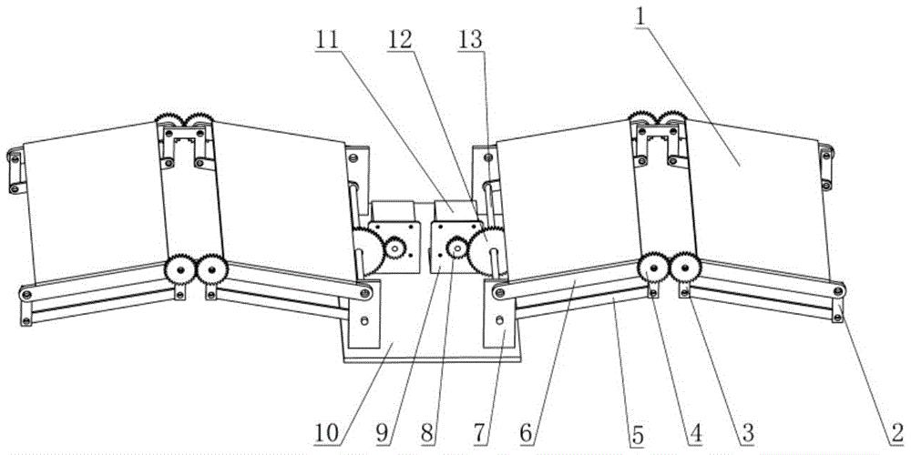 一种太阳能板折叠装置