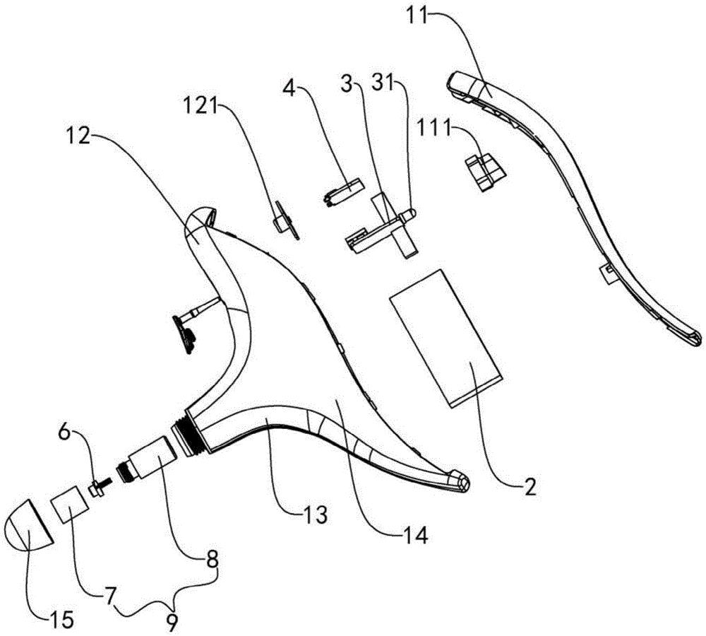 cn209917096u_一种手持光灸仪有效