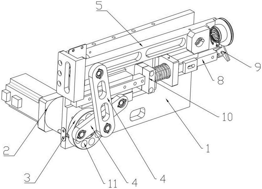 cn210023608u_一种用于弹簧机头的联动机构有效