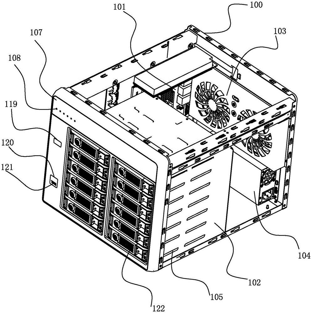 cn210109722u_一种高密度塔式12盘位nas存储服务器有效