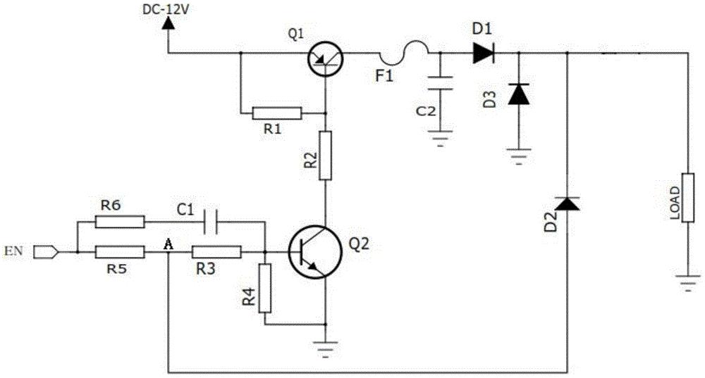 车用电源短路保护电路