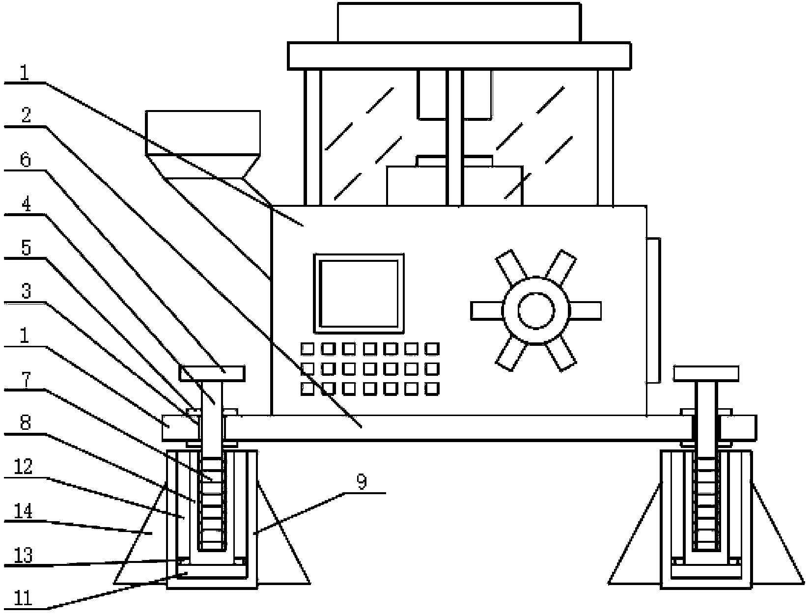 一種基於圓柱形片加工用具有計重功能的半自動壓片機