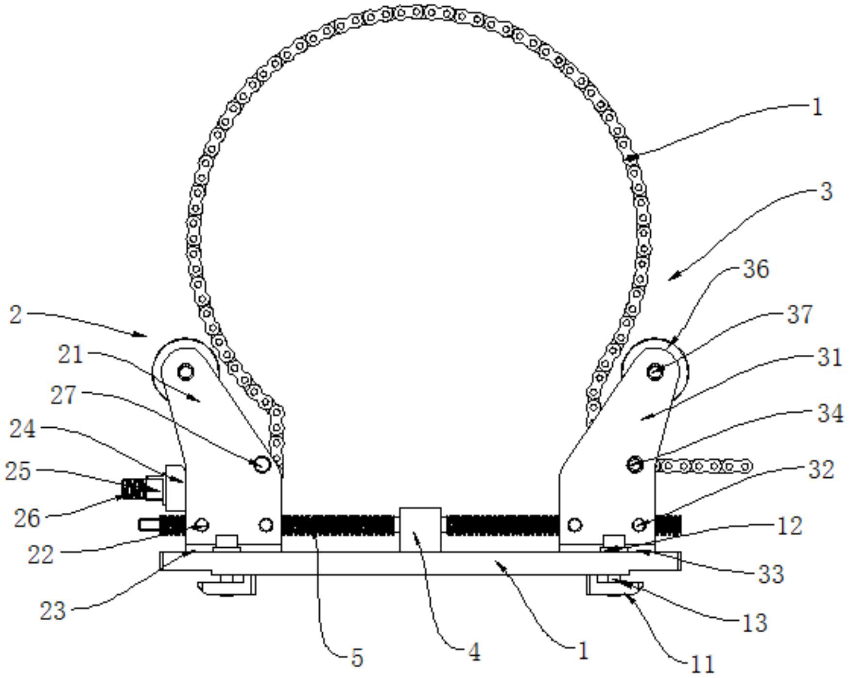 cn210209979u_可调中心的o型夹具有效