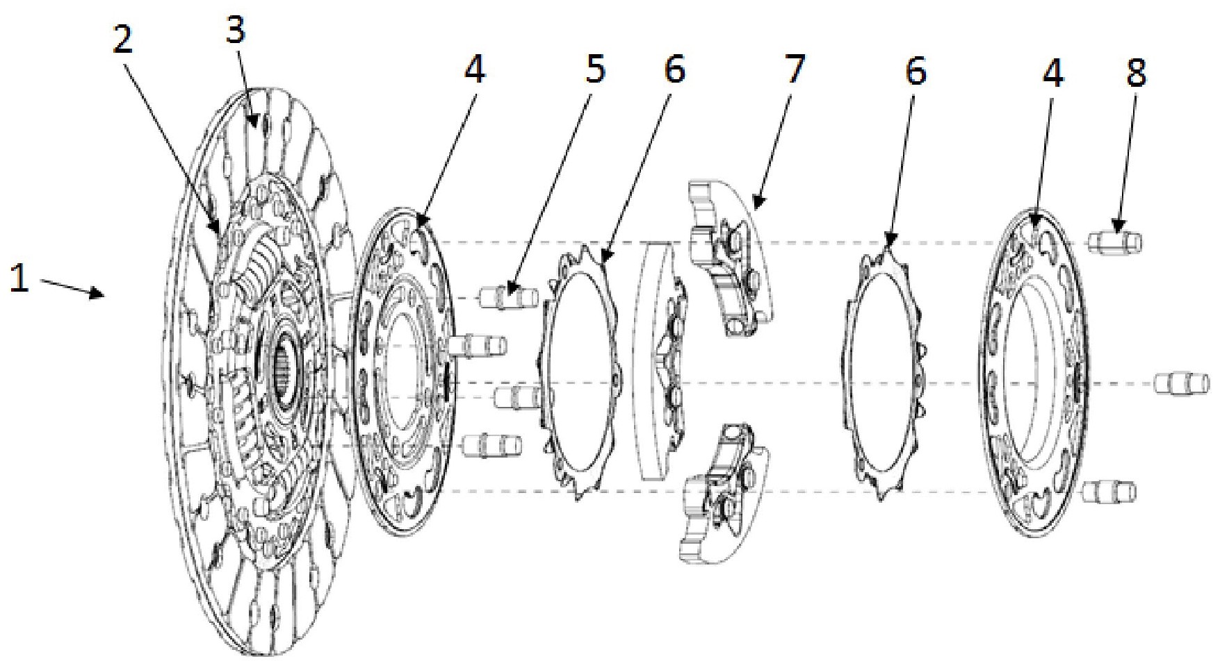 离合器压盘结构图片