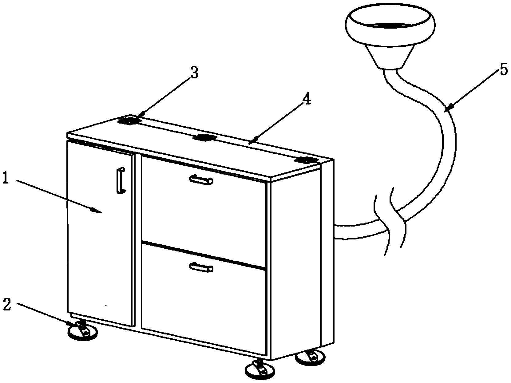 一种带有导光晾晒功能的鞋架